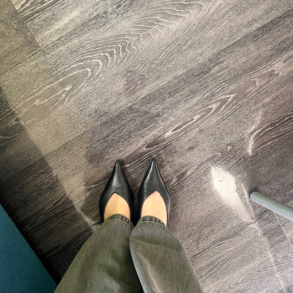 COS Leather Pointed Kitten Heels